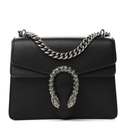 Gucci Calfskin Mini Dionysus Shoulder Bag Black 1 of 8