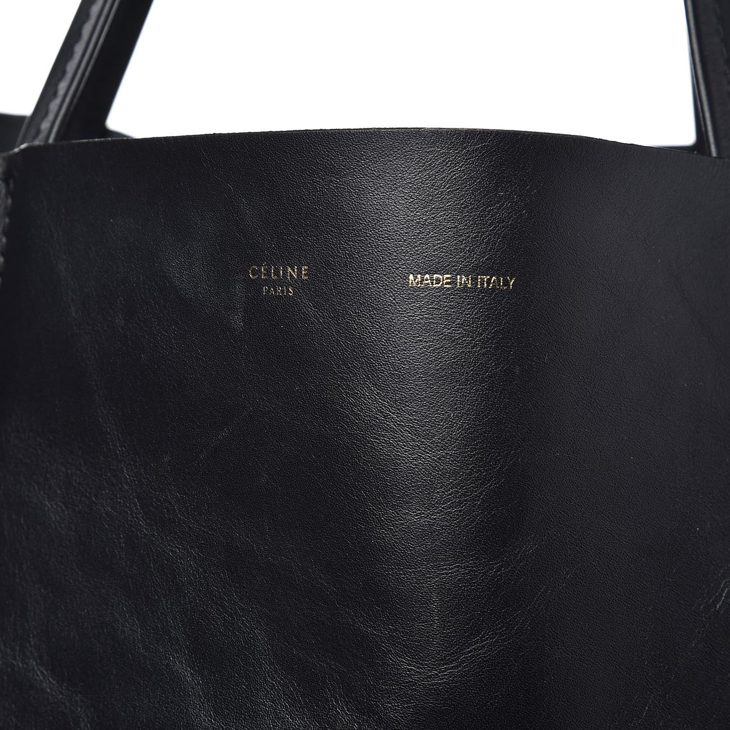 Lambskin Horizontal Cabas Black