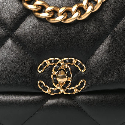 Chanel Lambskin Quilted Medium Chanel 19 Flap Black 8 of 10