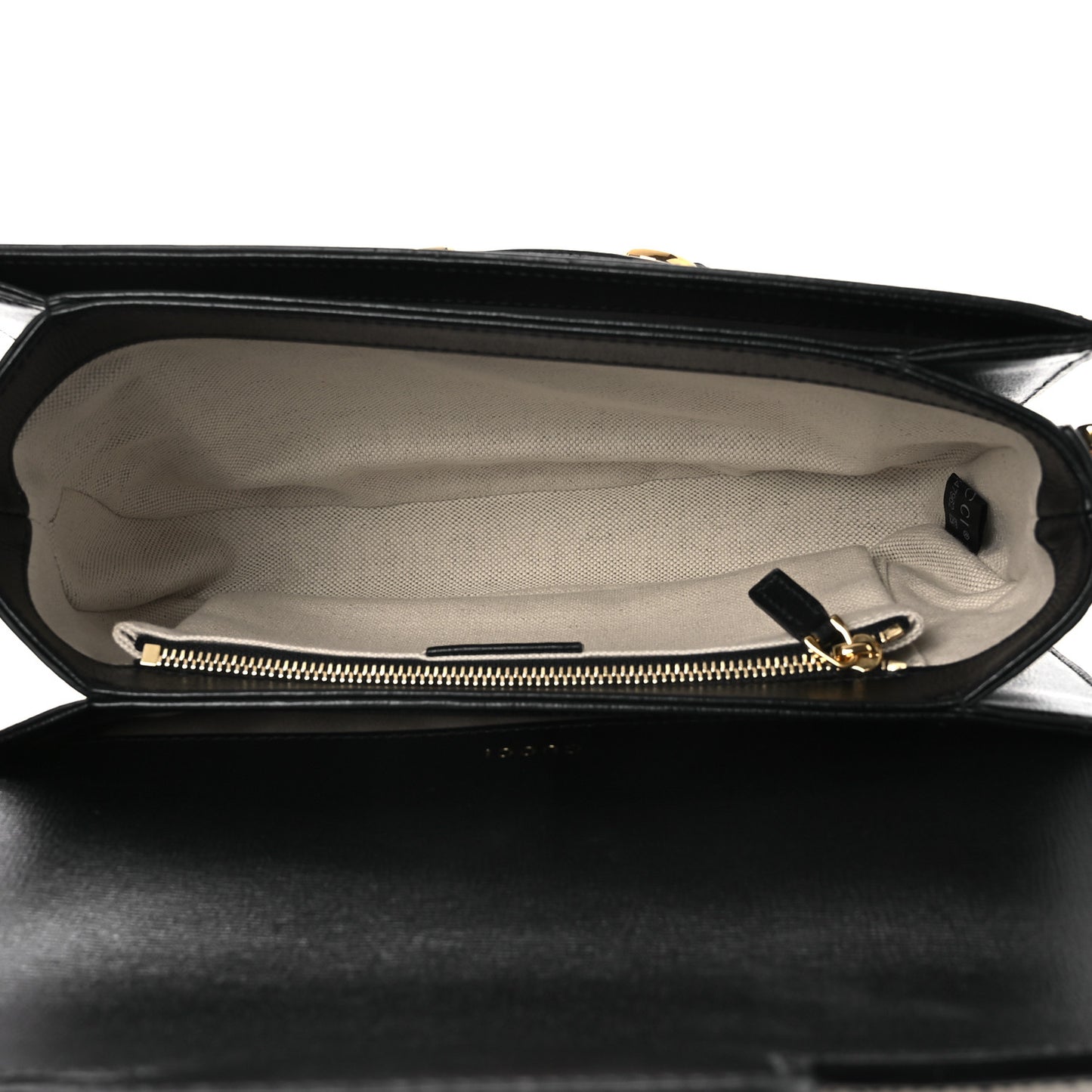 Azalea Calfskin Tri-Color Horsebit 1955 Shoulder Bag Mystic White Sun Oil Black