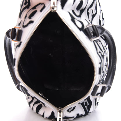 Louis Vuitton X UF Tufted Monogram Speedy Bandouliere 25 White Black 6 of 11