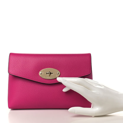 Mulberry Classic Grain Calfskin Darley Cosmetic Pouch Pink 2 of 9