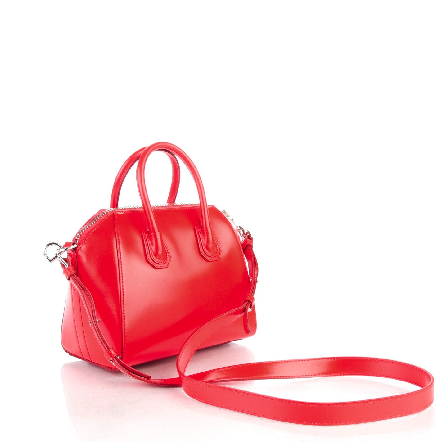 Givenchy Shiny Lord Calfskin Mini Antigona Medium Red 3 of 7
