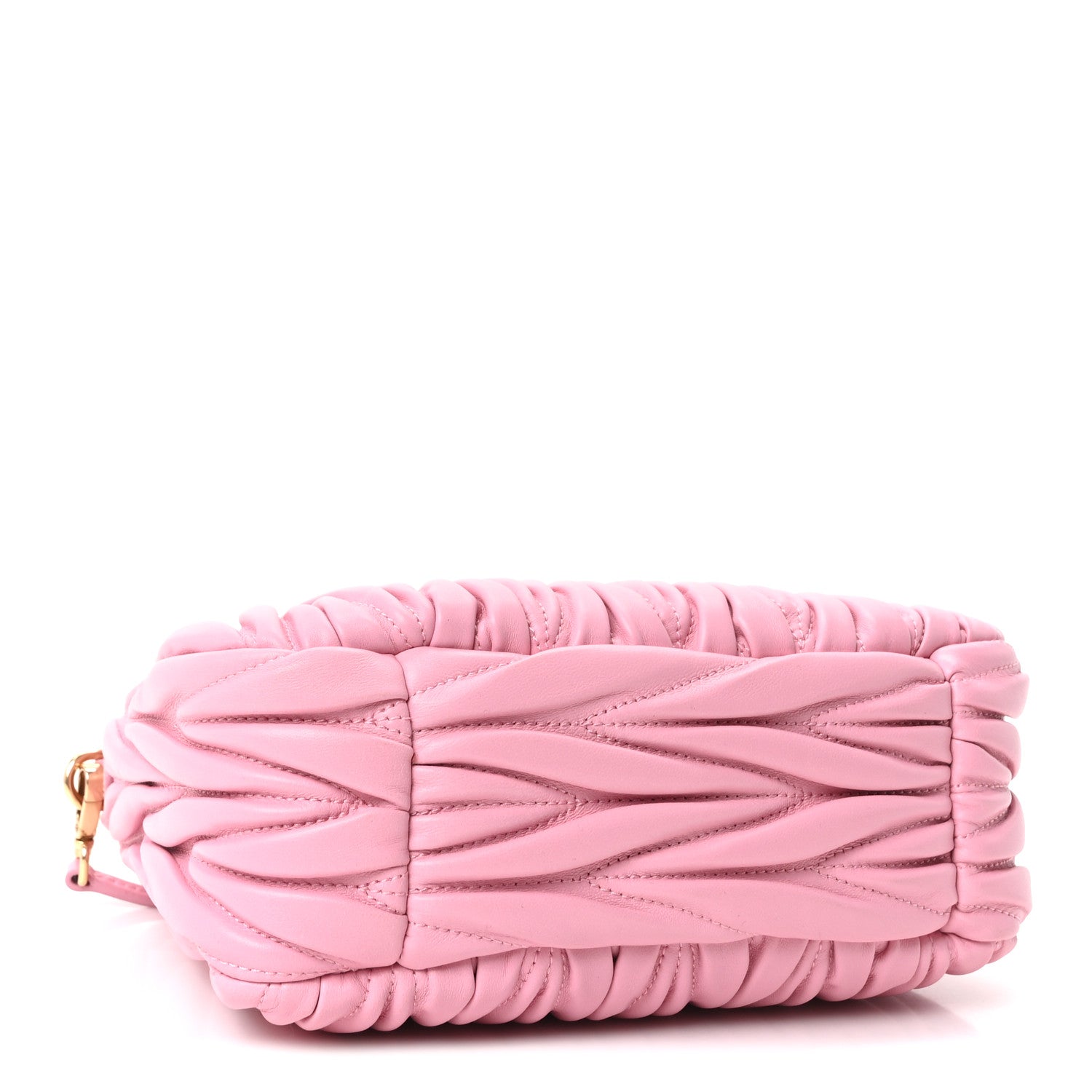 Miu Miu Nappa Matelasse Small Wander Hobo Alabastro 4 of 9