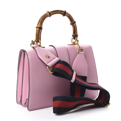 Gucci Moon Calfskin Web Medium Dionysus Bamboo Top Handle Bag Sugar Pink Blue Agata Hibiscus Red 3 of 10