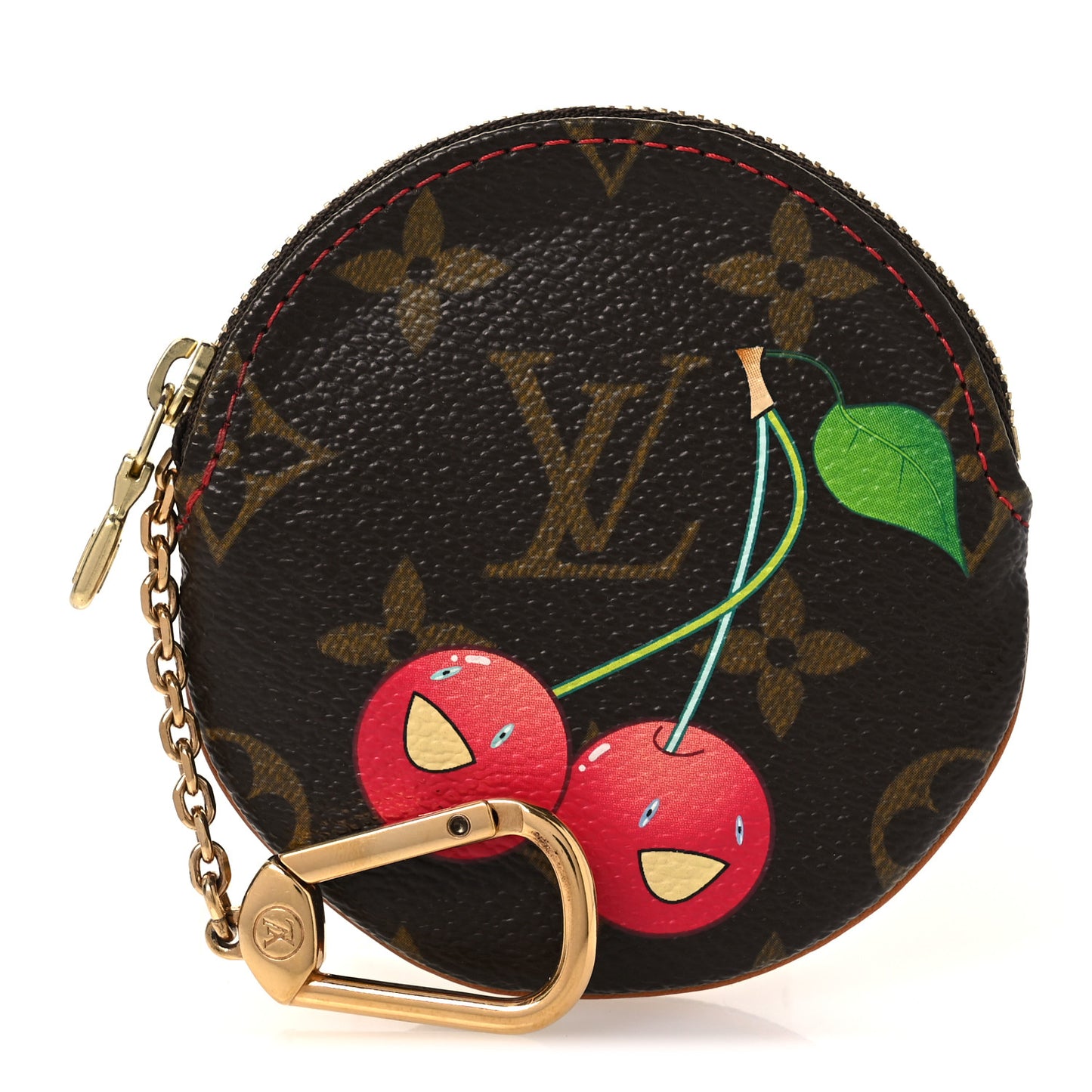 Monogram Cerises Round Coin Purse