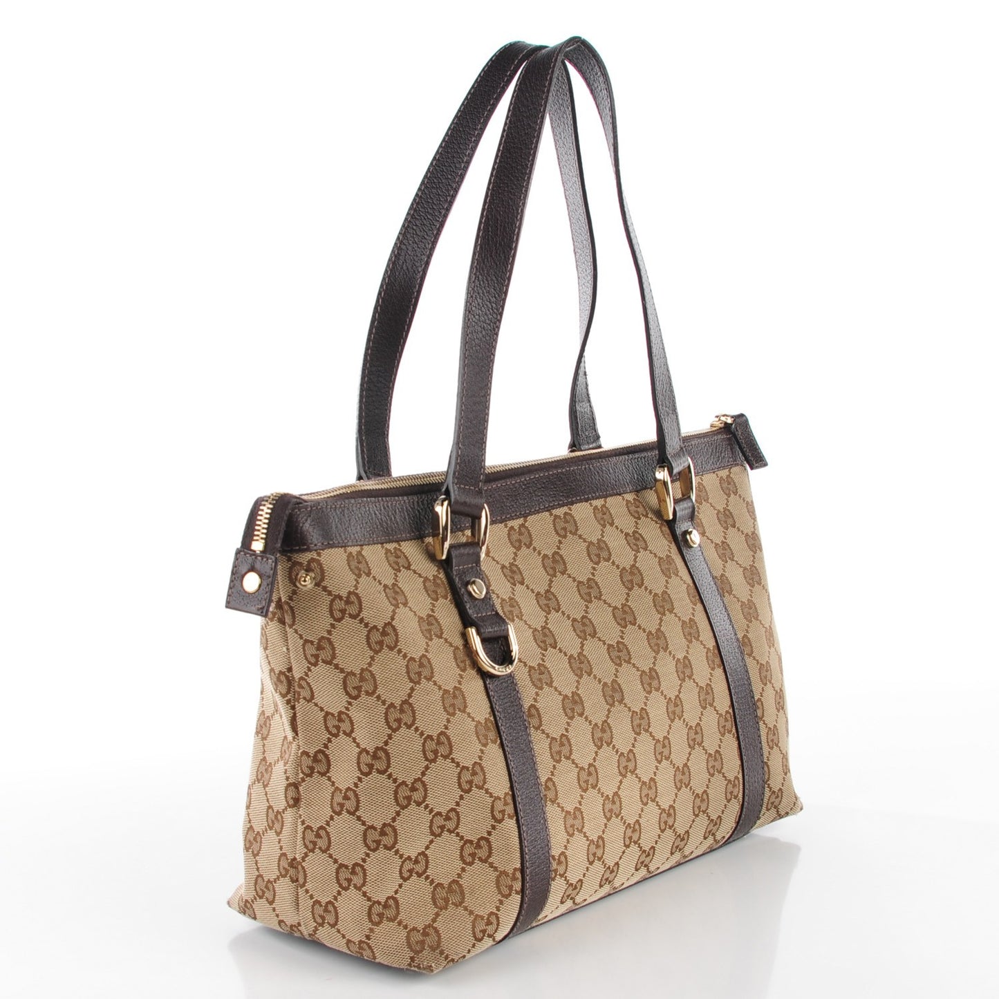 Monogram Medium Abbey Tote Brown
