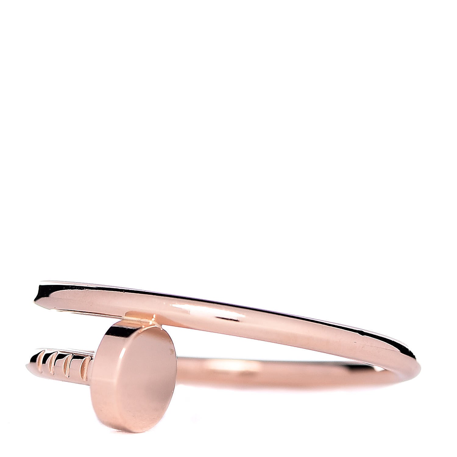 Cartier 18K Pink Gold Small Juste Un Clou Ring 56 7.5 3 of 7