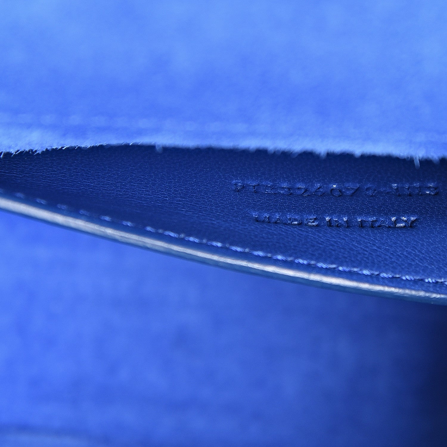 Saint Laurent Grain De Poudre Classic Monogram Cassandre Clutch Royal Blue 6 of 11