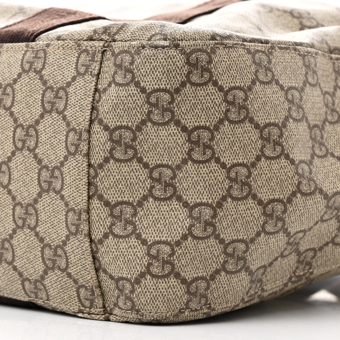 GG Plus Monogram Medium Tote Dark Brown