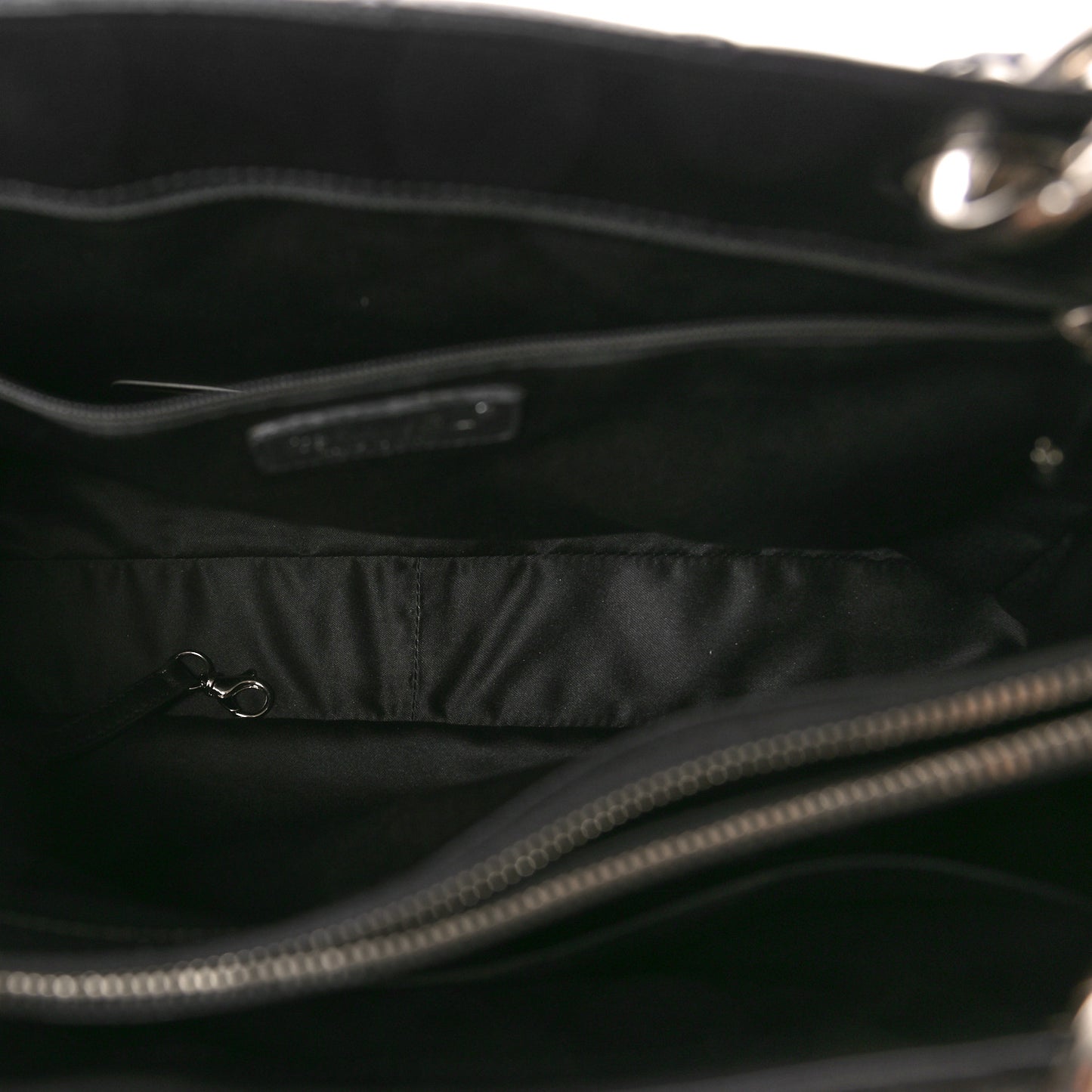 Caviar Quilted Grand Shopping Tote GST Black