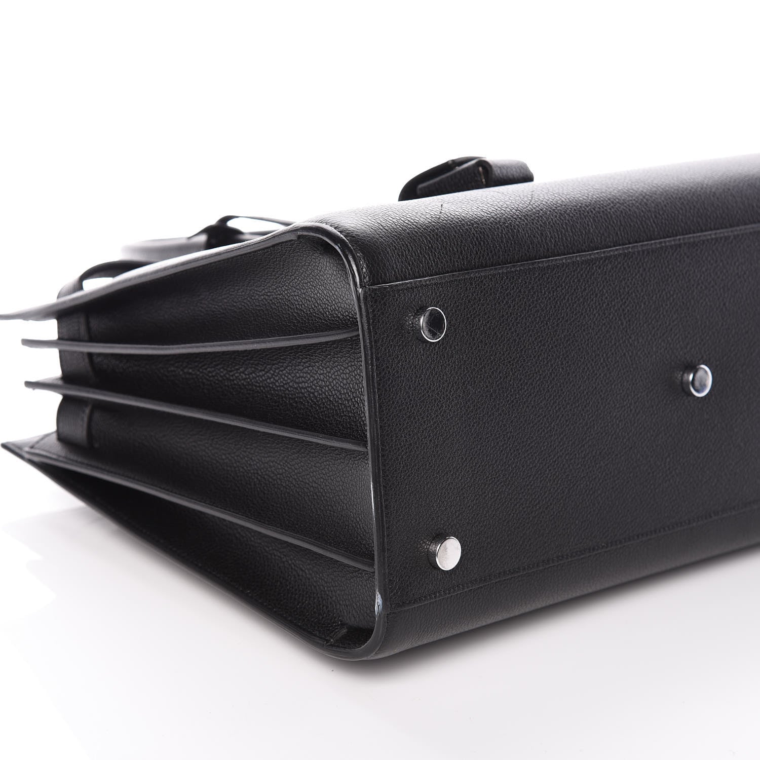 Saint Laurent Grained Calfskin Small Sac De Jour Black 5 of 9