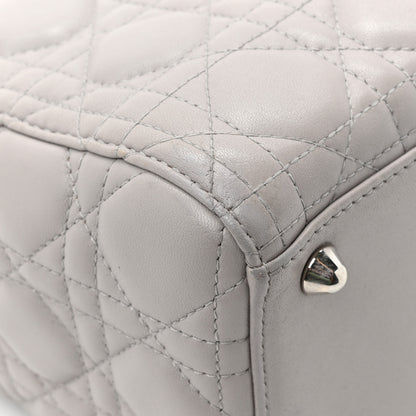 Christian Dior Lambskin Cannage Large Lady Dior Light Grey 13 of 15