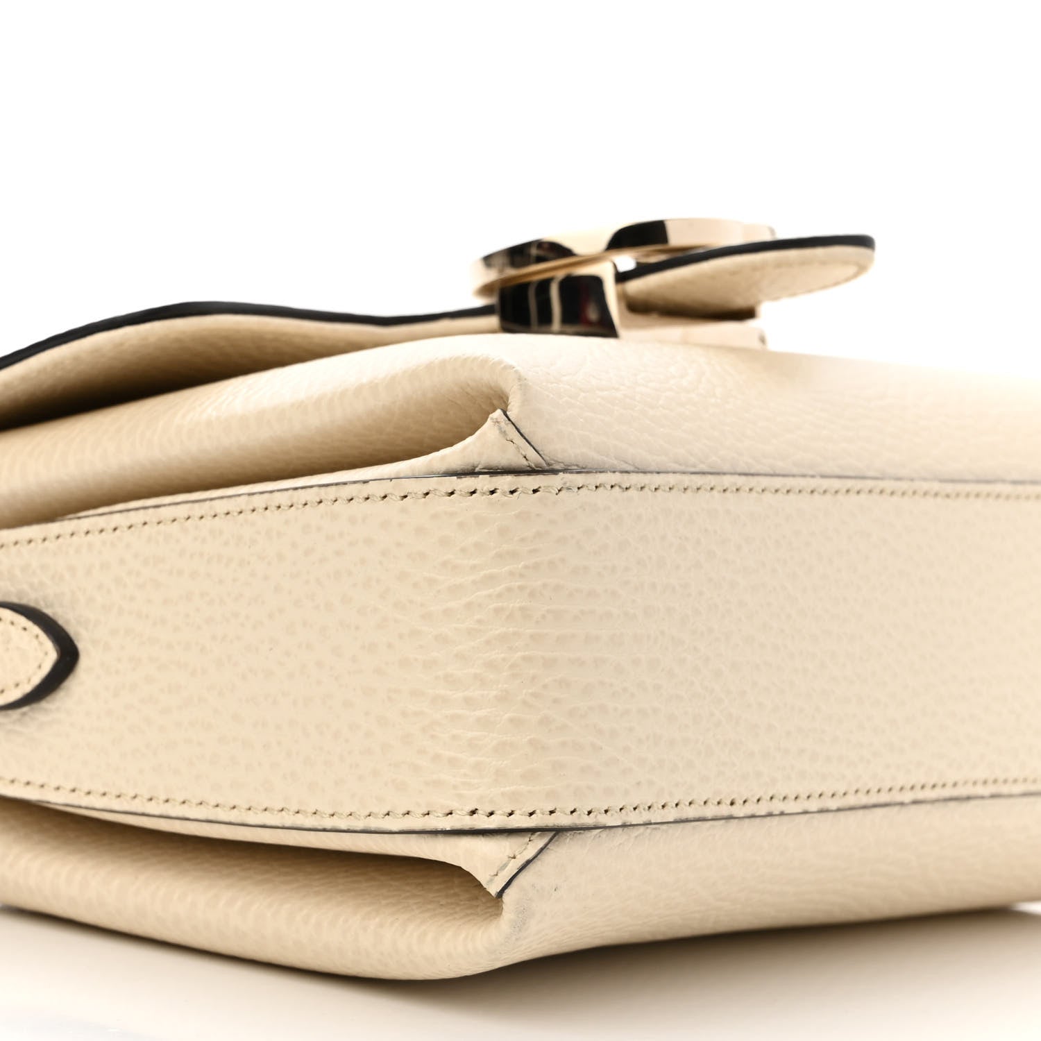 Gucci Dollar Calfskin Interlocking G Crossbody Bag Mystic White 9 of 12
