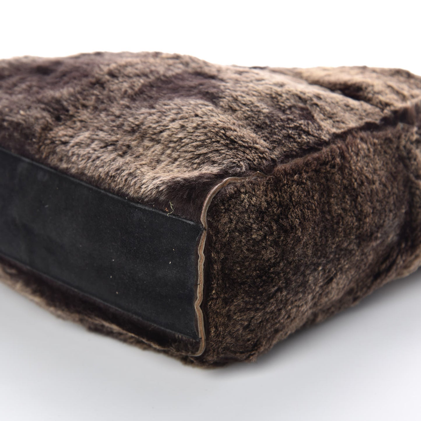 Lapin Rabbit Fur Tote Brown