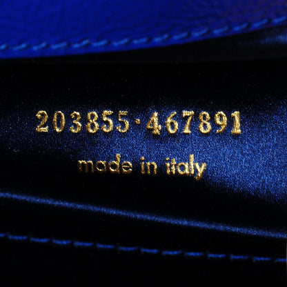 Saint Laurent Textured Patent Belle De Jour Clutch Large Royal Blue 6 of 6