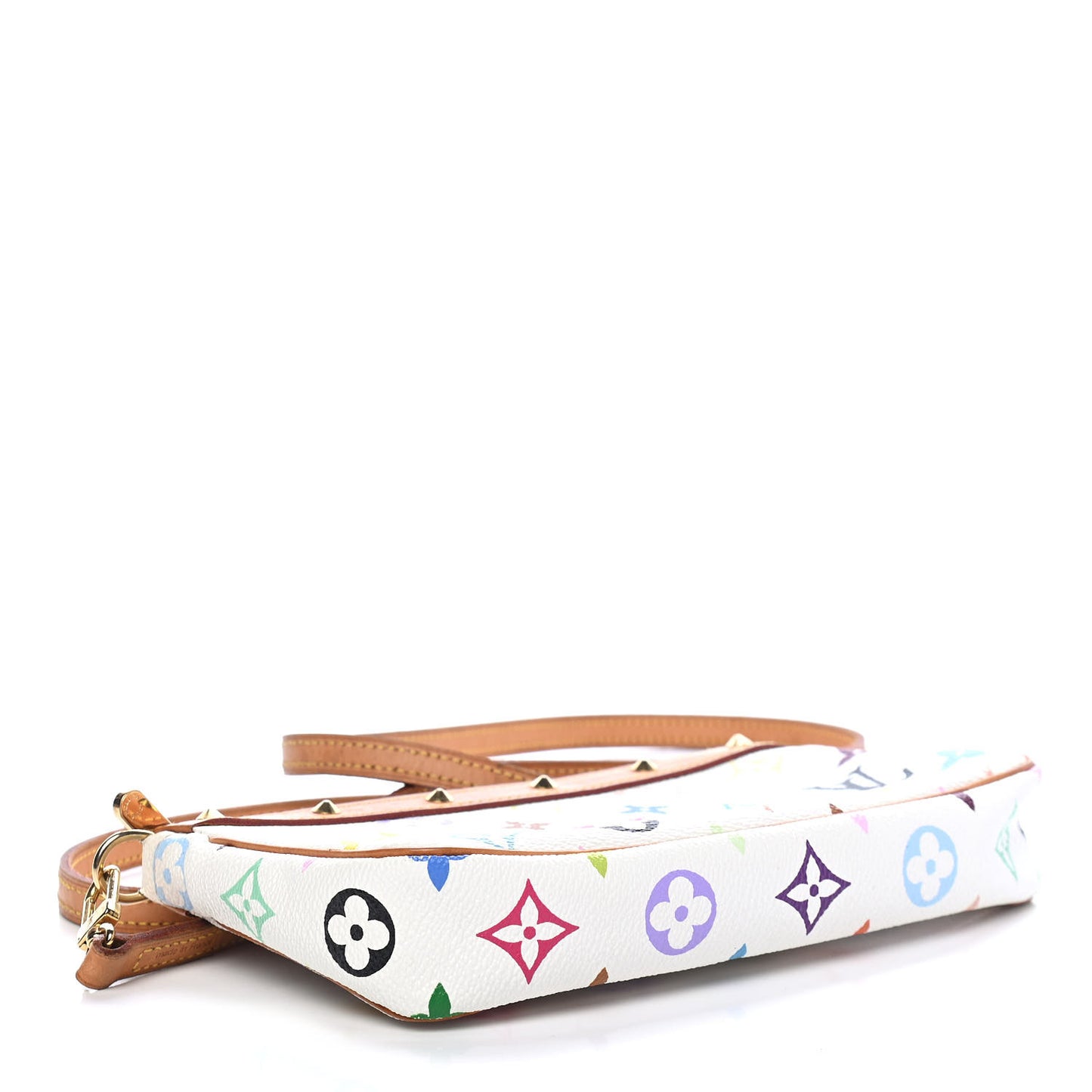 Monogram Multicolor Pochette Accessories White