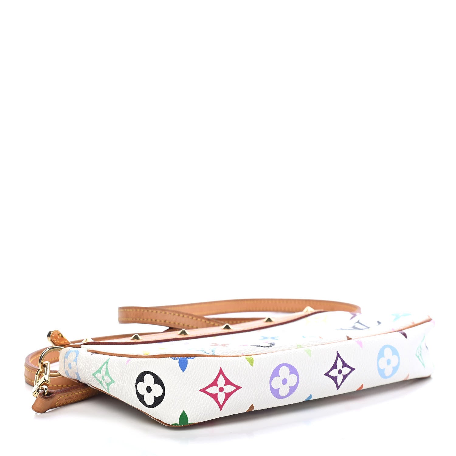 Louis Vuitton Monogram Multicolor Pochette Accessories White 4 of 10