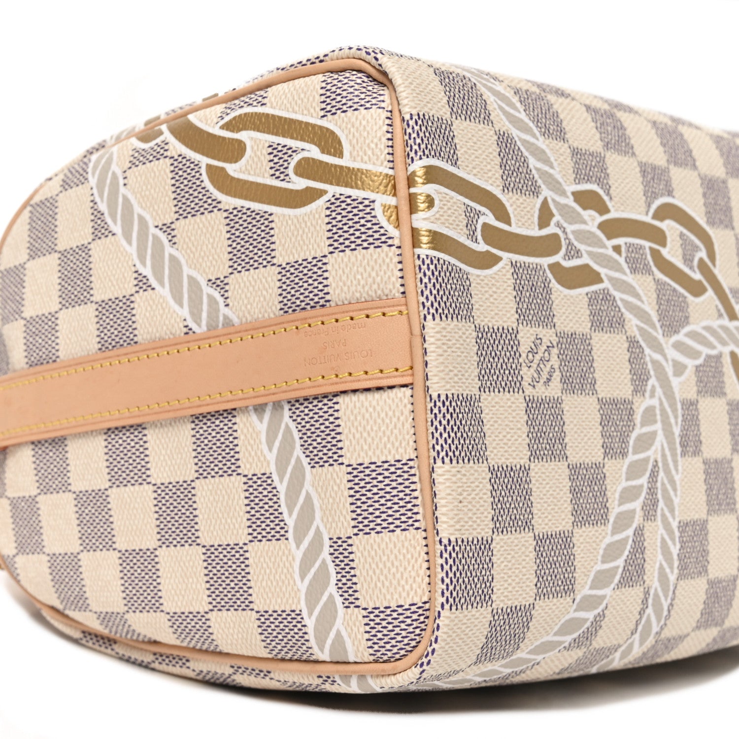 Louis Vuitton Damier Azur Nautical Speedy Bandouliere 25 8 of 9
