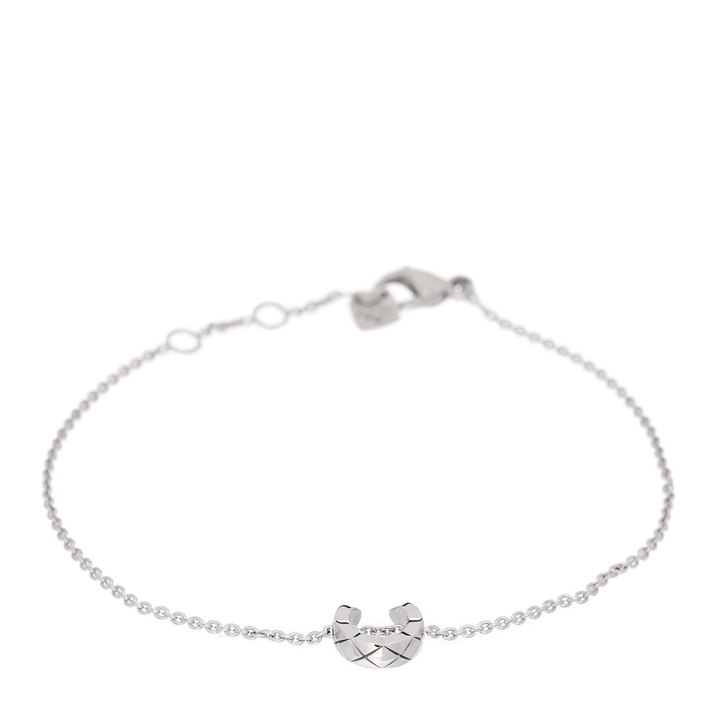 18K White Gold Coco Crush Station Bracelet