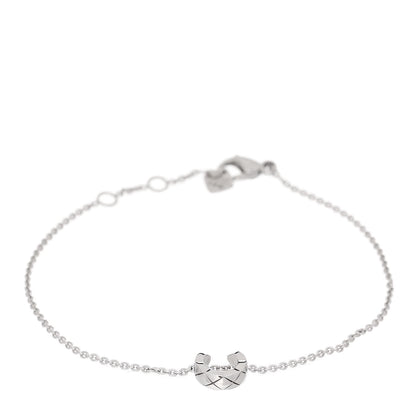 Chanel 18K White Gold Coco Crush Station Bracelet 1 of 5