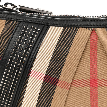 Burberry House Check Studded Pochette Black 9 of 10