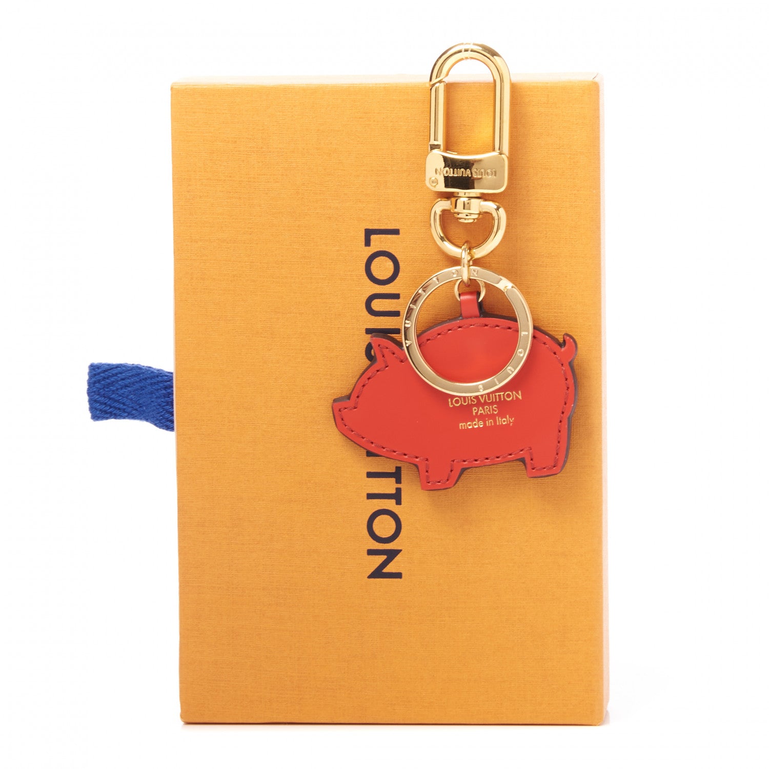 Louis Vuitton Calfskin Superstition Pig Bag Charm Key Holder Rose 5 of 5