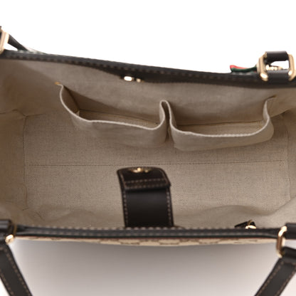 Gucci Monogram Web Medium Mayfair Tote Dark Brown 5 of 11
