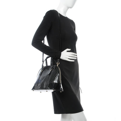 Gucci Patent Microguccissima Small Nice Top Handle Dome Bag Black 3 of 8