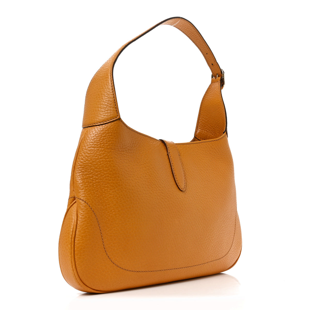 Gucci Soft Grained Calfskin Jackie O Hobo Orange 3 of 10