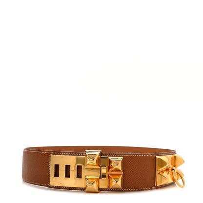 Hermes Epsom Collier De Chien CDC Belt 80 32 Gold 1 of 7