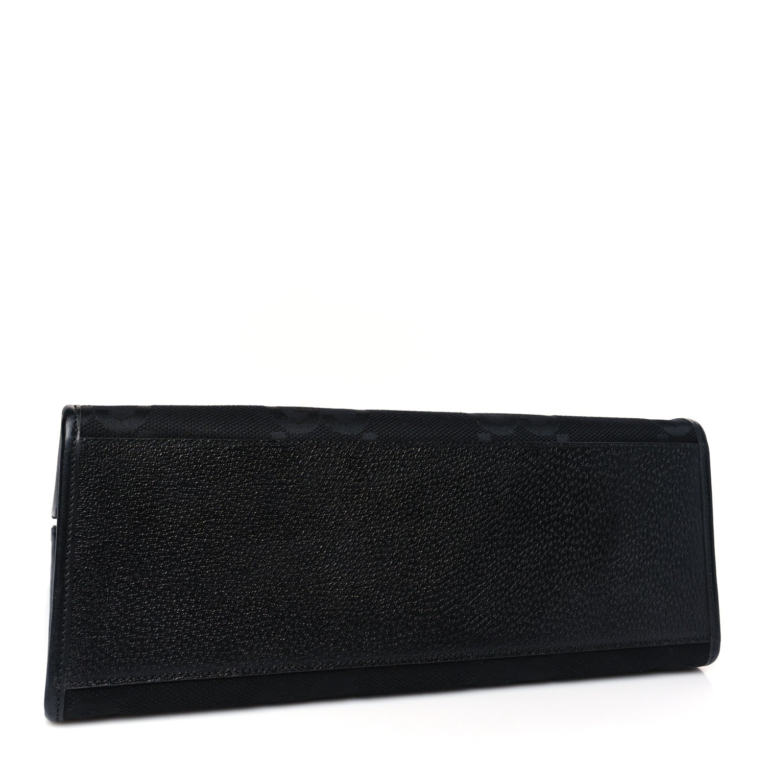 Gucci Monogram Jumbo GG Textured Dollar Calfskin Tote Bag Black 4 of 8