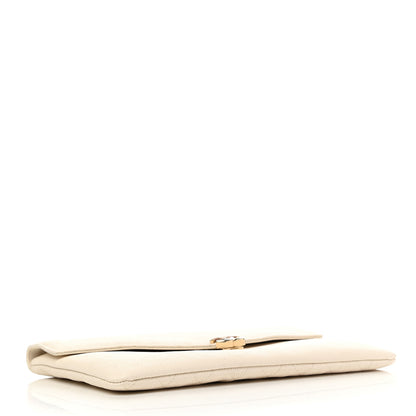 Chanel Grained Calfskin Quilted Cuba Clutch White 4 of 8