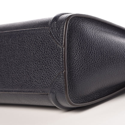 Celine Drummed Calfskin Nano Luggage Midnight 8 of 9