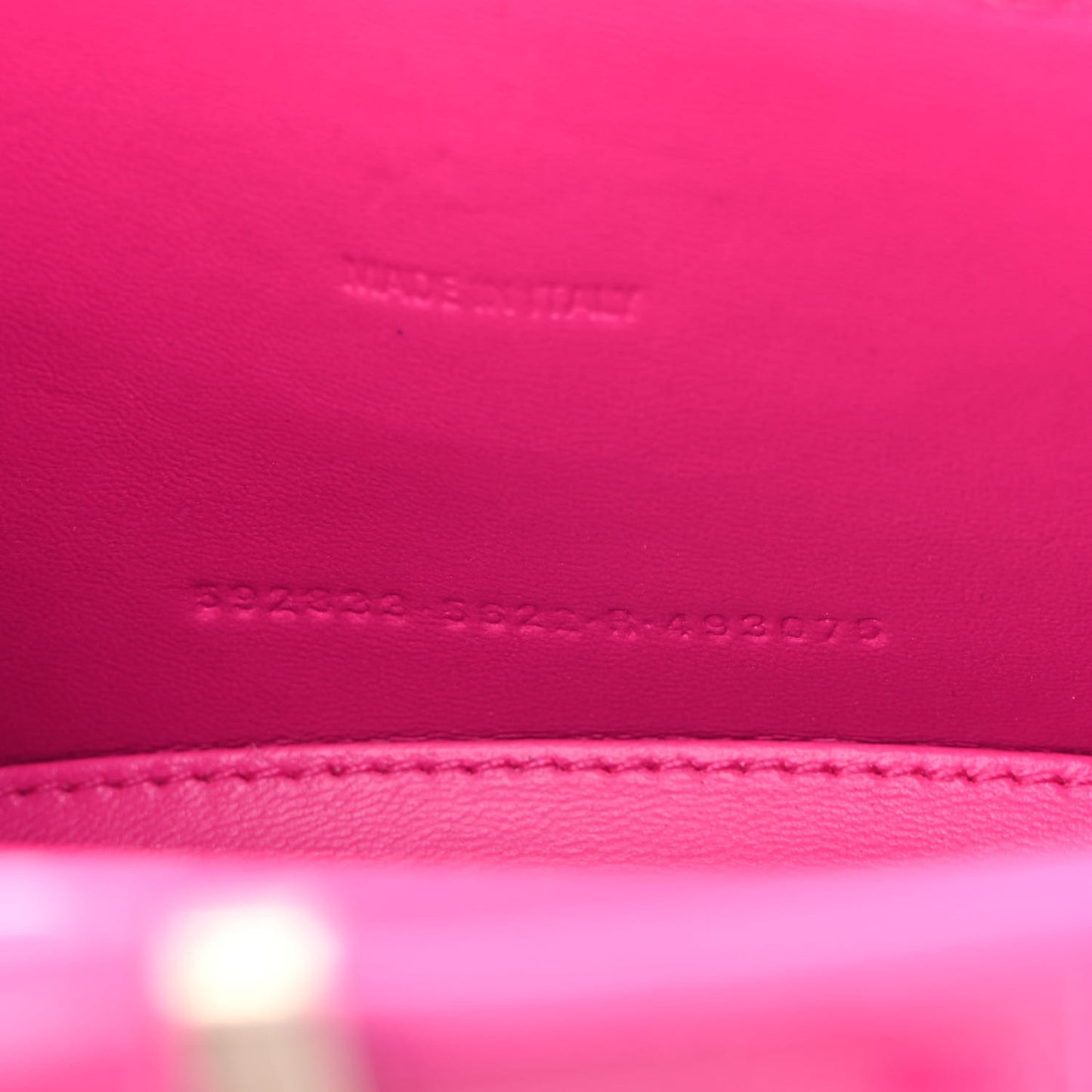 Shiny Calfskin Crocodile Embossed Hourglass Top Handle Bag XS Lipstick Pink