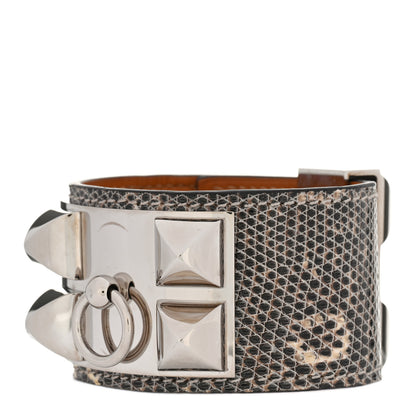 Hermes Lizard Collier de Chien CDC Bracelet T1 Ombre 1 of 6