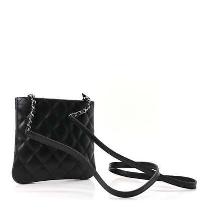 Chanel Lambskin Quilted Uniform Crossbody Bag  Black 3 of 10