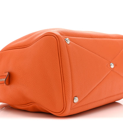 Hermes Taurillon Clemence Victoria II 35 Orange 9 of 10