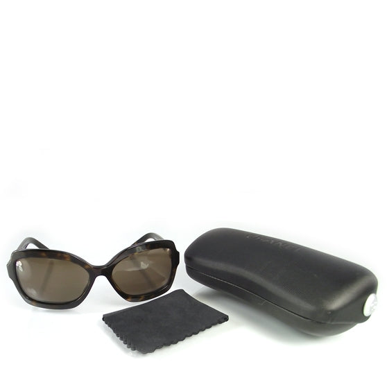 Chanel Tortoise Shell Pearl Sunglasses 5132-H 5 of 9