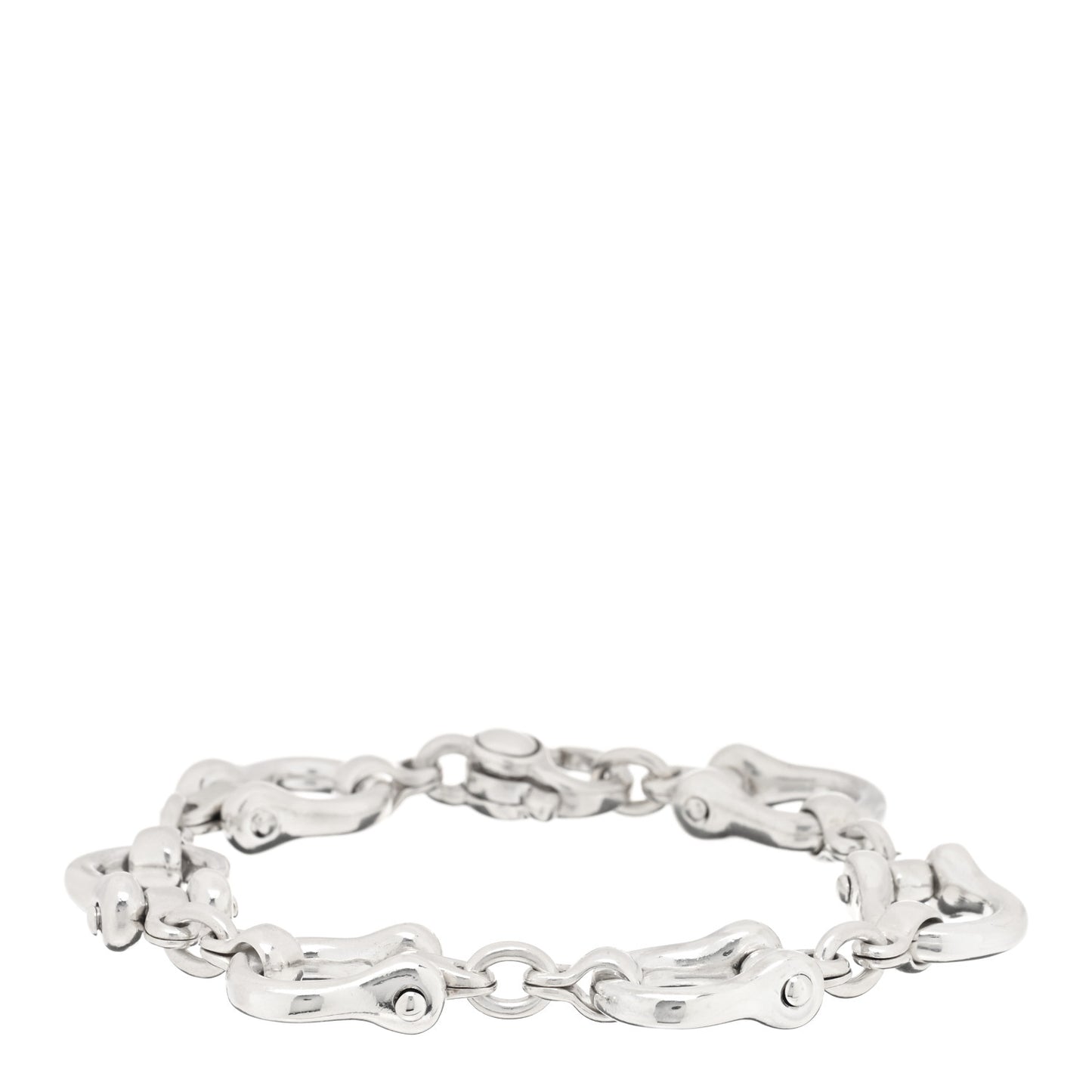 Sterling Silver Horsebit Link Bracelet