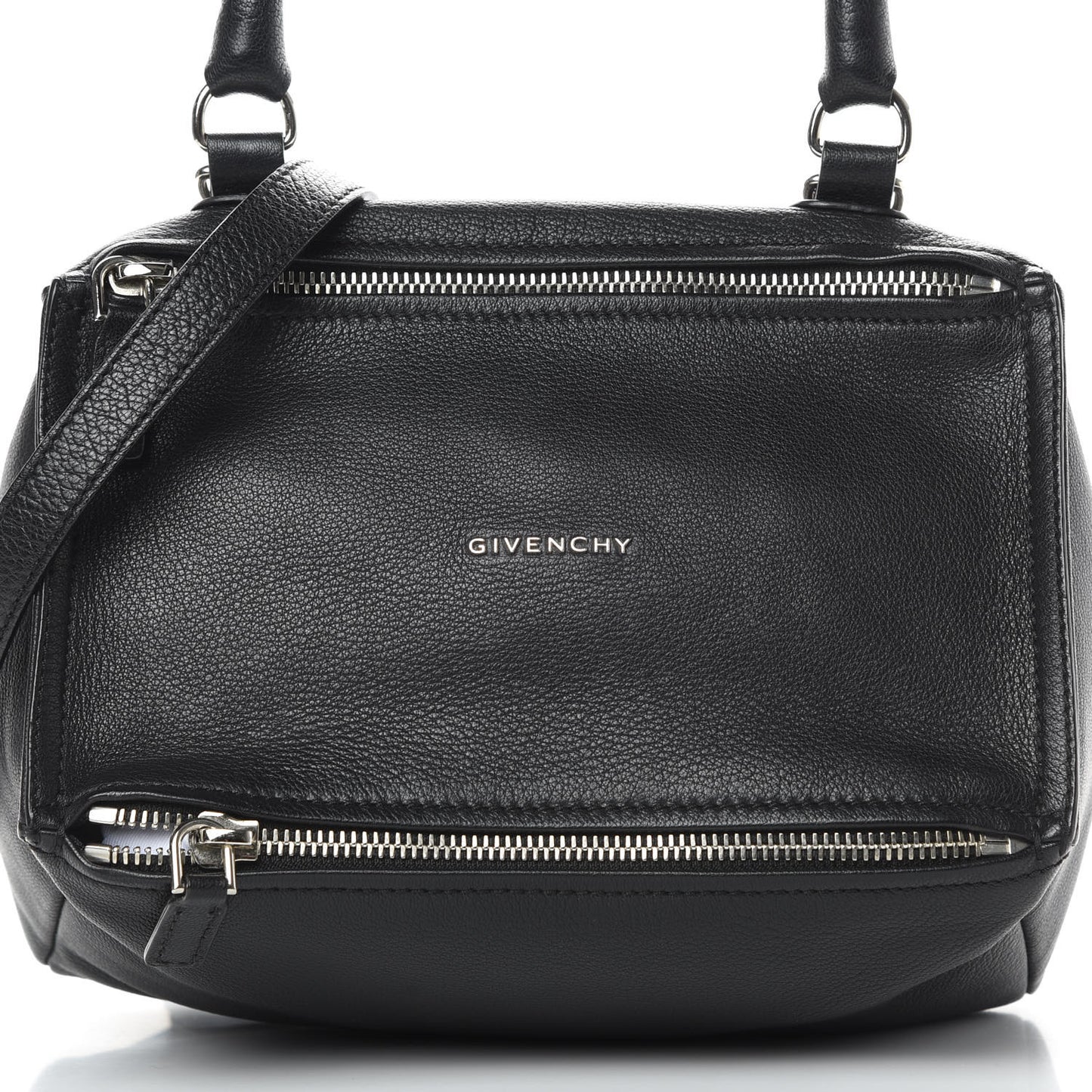 Sugar Goatskin Small Pandora Black