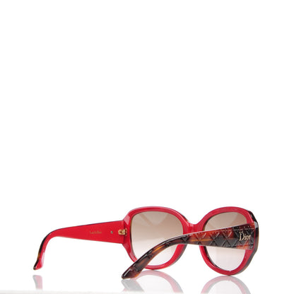 Christian Dior Resin Cannage Lady In Dior 1 Sunglasses Tortoise Red 3 of 9