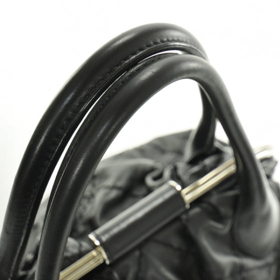Chanel Lambskin Expandable Stitched Frame Top Bag Black 6 of 12