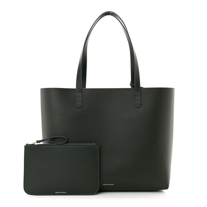 Mansur Gavriel Calfskin Large Shopping Tote Moss 1 of 13