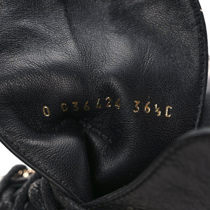 Chanel Shiny Calfskin Quilted Lace Up Combat Boots 36.5 Black 8 of 8