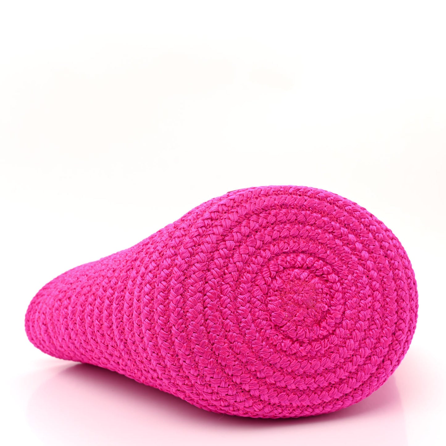 Nylon Lambskin Woven Small Ibiza Basket With Strap Lipstick Pink