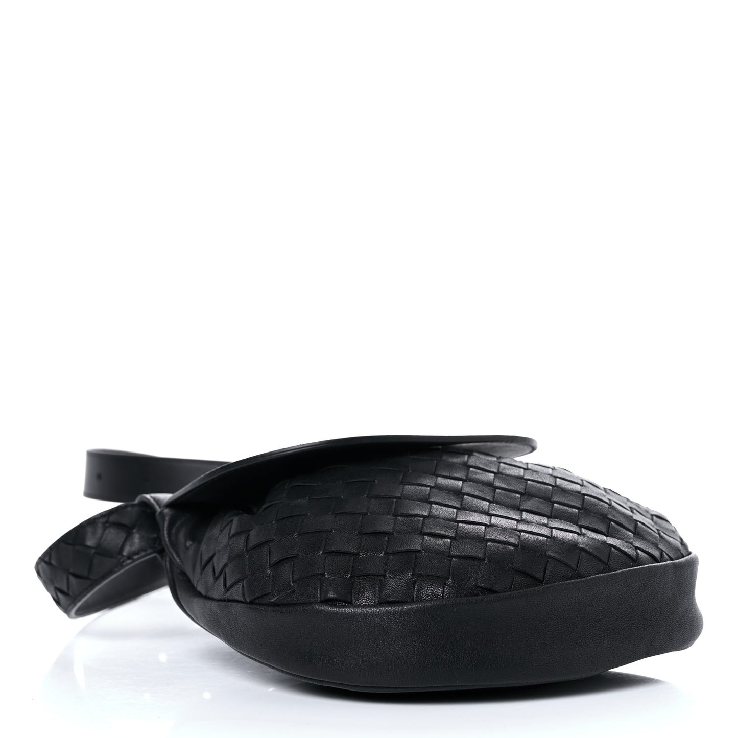Nappa Intrecciato Belt Bag Nero Black