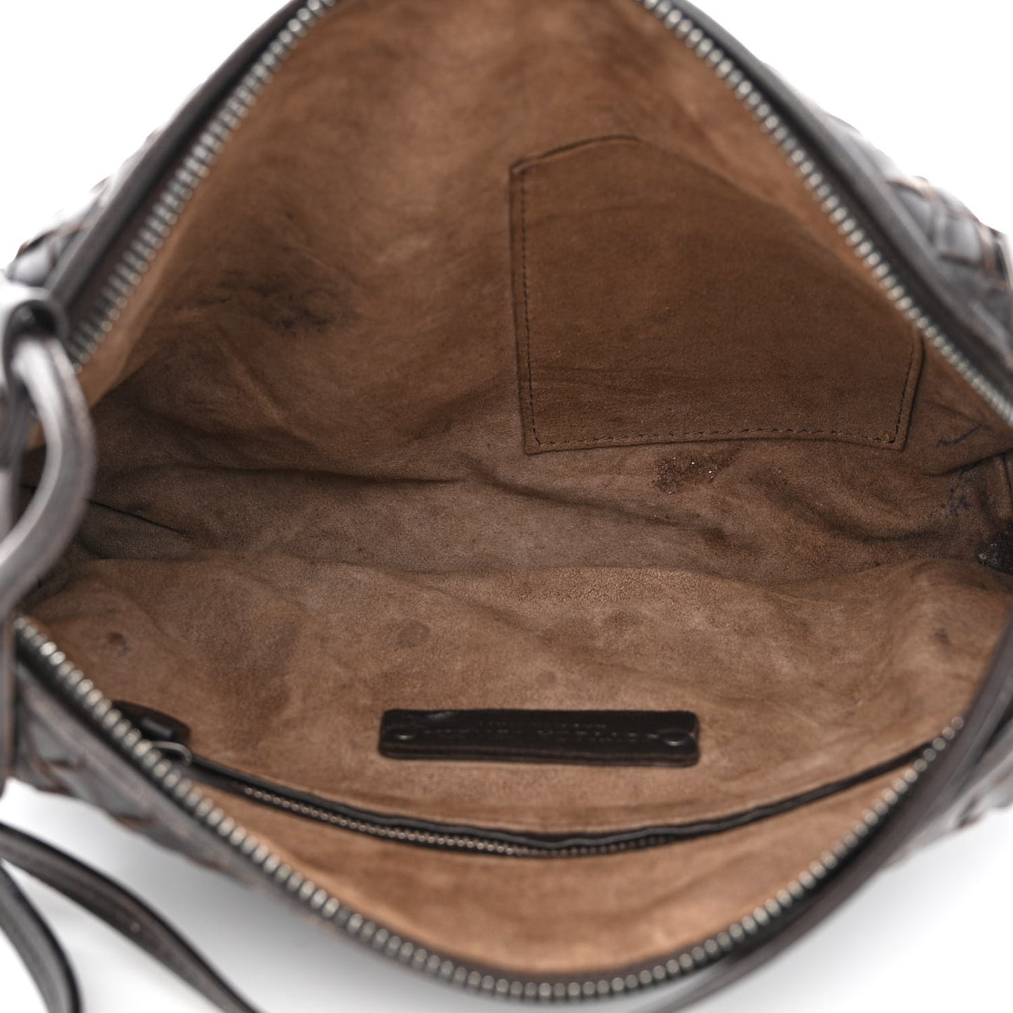 Nappa Intrecciato Nodini Bag Ebano