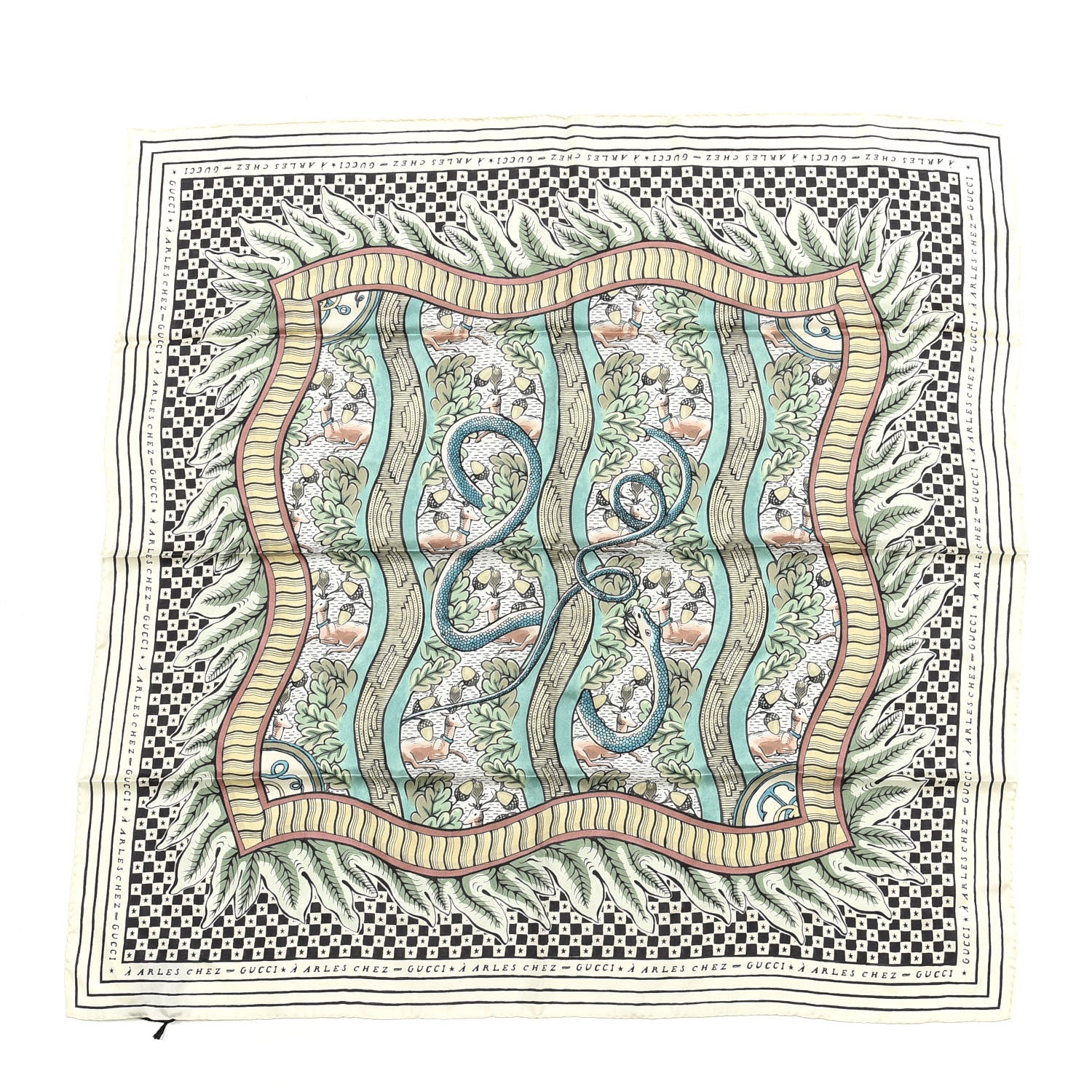 Gucci Silk Print Square Scarf Multicolor 1 of 4