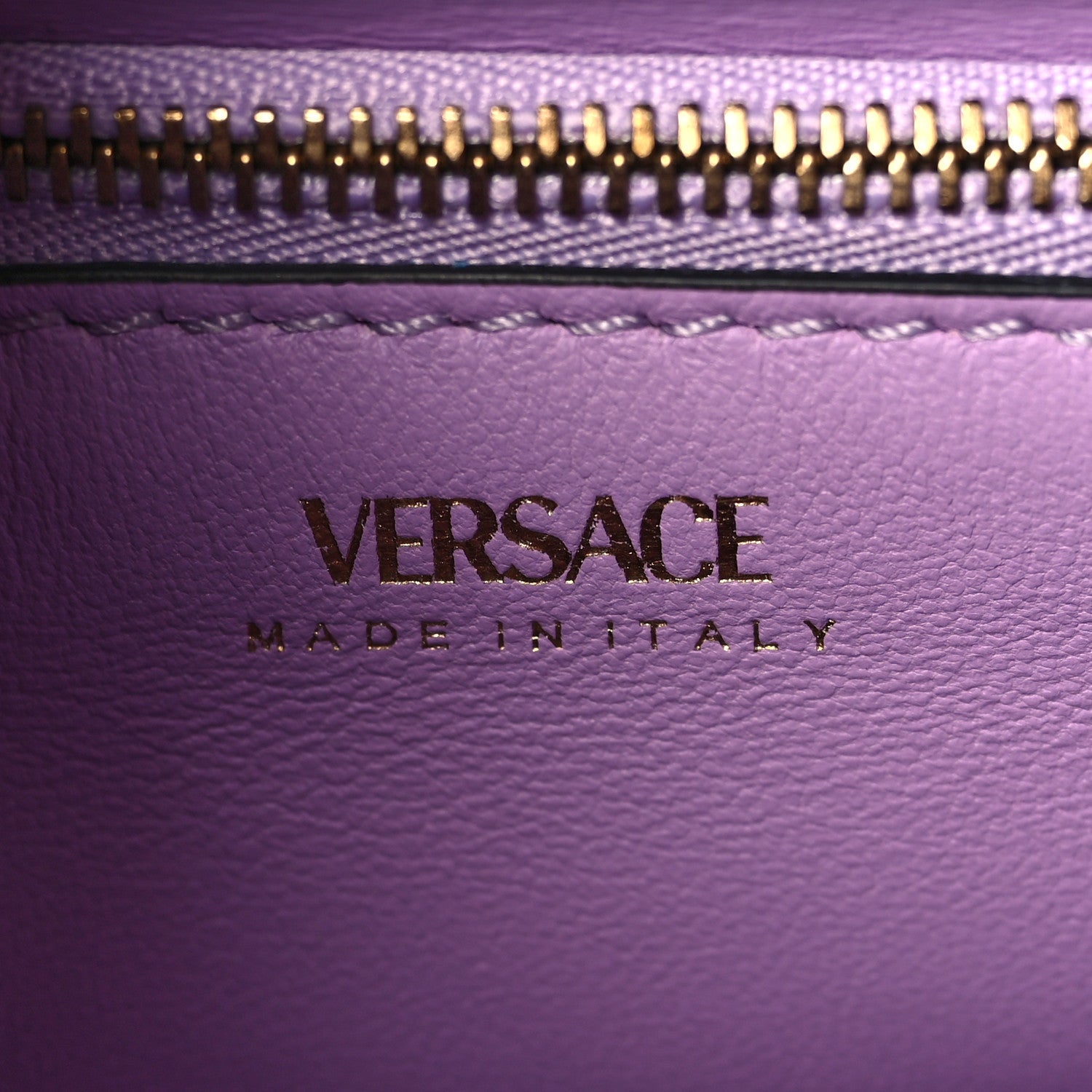 Versace Calfskin Medium La Medusa Top Handle Handbag Blue 6 of 8